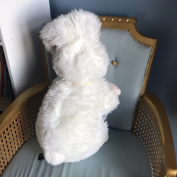 E & J Classics large white Easter bunny with baby in egg stuffed animal plushie - Picture 6 of 12